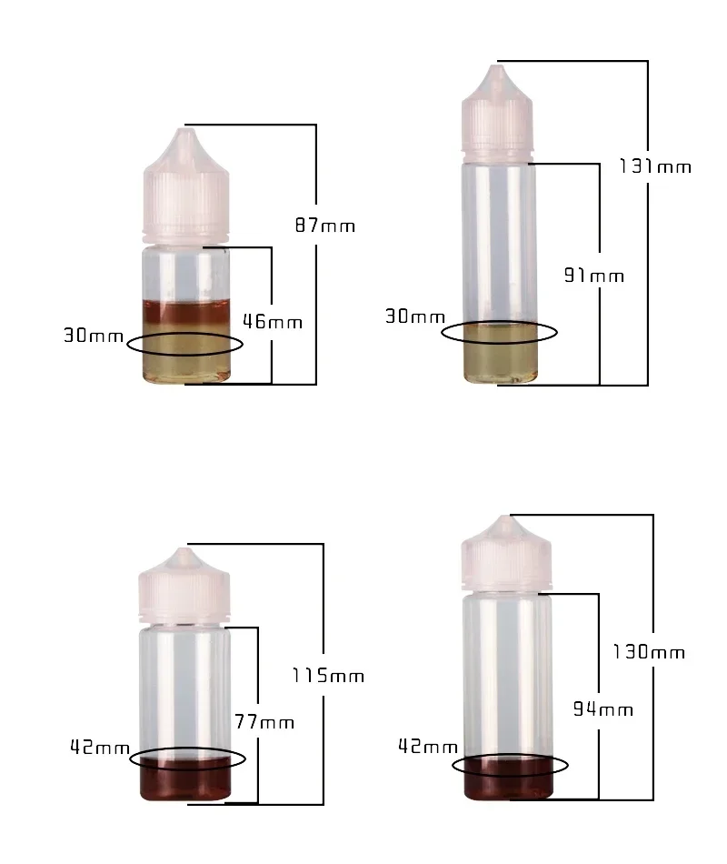 5 adet 30ml-120ml PET şeffaf d - Vaping Area incelemesi ve fiyatı